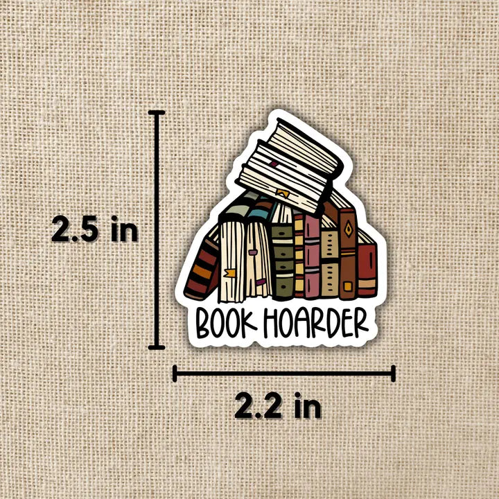 Book Hoarder - Vinyl Sticker