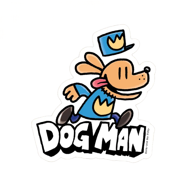 Dog Man Sticker | Kid-Approved Bookish Fun