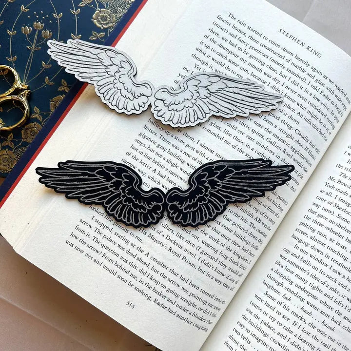 Shadow Wings - Faux Leather Bookmark