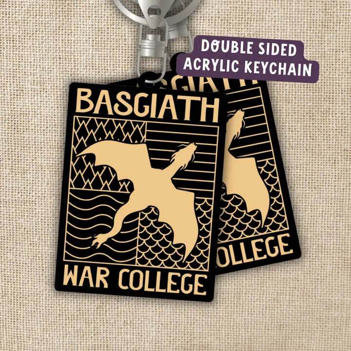 Basgiath War College Emblem Acrylic Keychain – Licensed Fourth Wing Merch