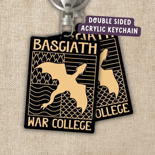 Basgiath War College Emblem Acrylic Keychain – Licensed Fourth Wing Merch