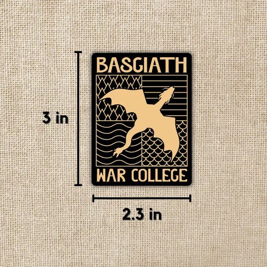 Basgiath War College Emblem Sticker – Licensed Fourth Wing Vinyl Decal