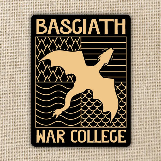 Basgiath War College Emblem Sticker – Licensed Fourth Wing Vinyl Decal