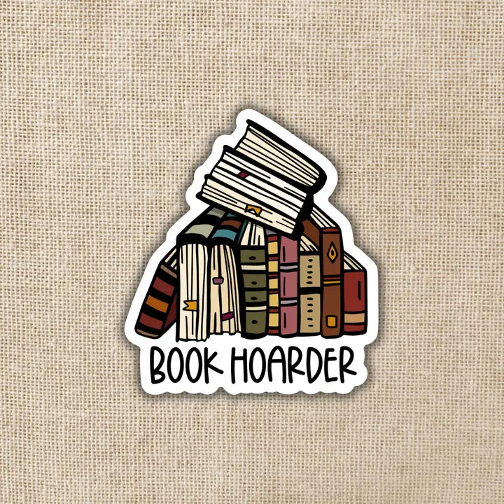 Book Hoarder - Vinyl Sticker