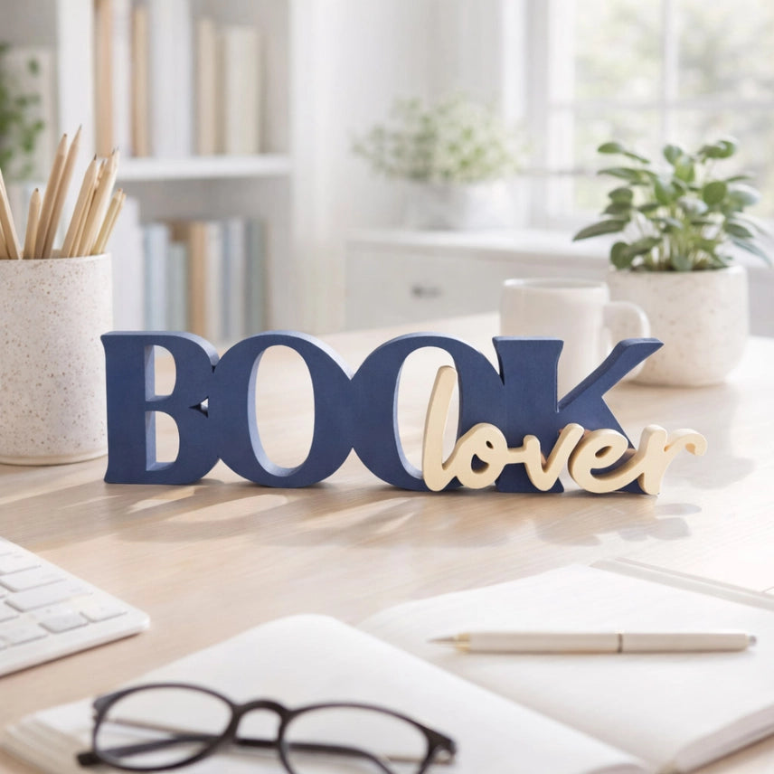 Book Lover Bookshelf Sign