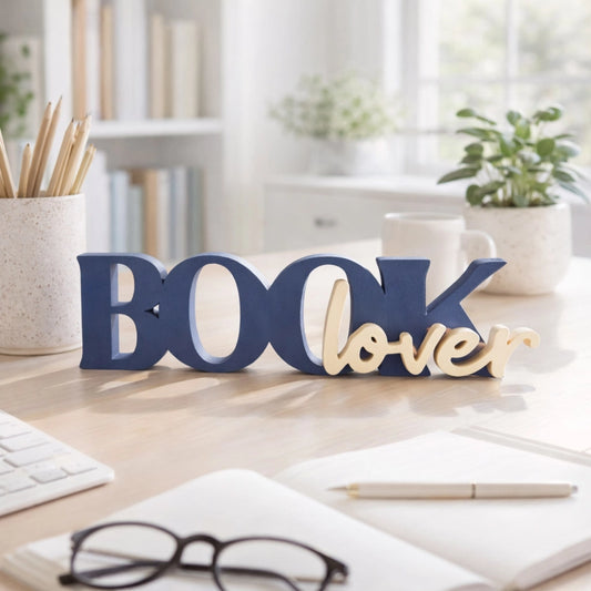 Book Lover Bookshelf Sign
