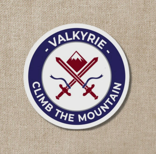 Valkyrie “Climb the Mountain” Sticker