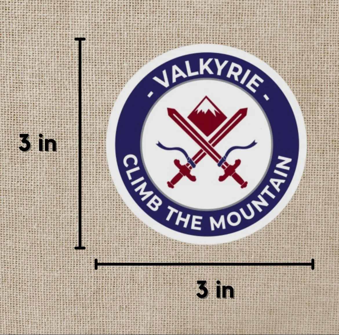 Valkyrie “Climb the Mountain” Sticker