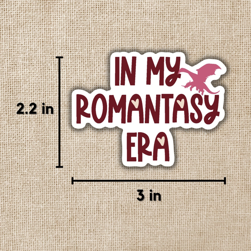 In My Romantasy Era Vinyl Sticker – Bookish Dragon Sticker