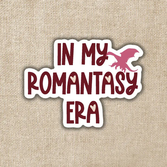 In My Romantasy Era Vinyl Sticker – Bookish Dragon Sticker