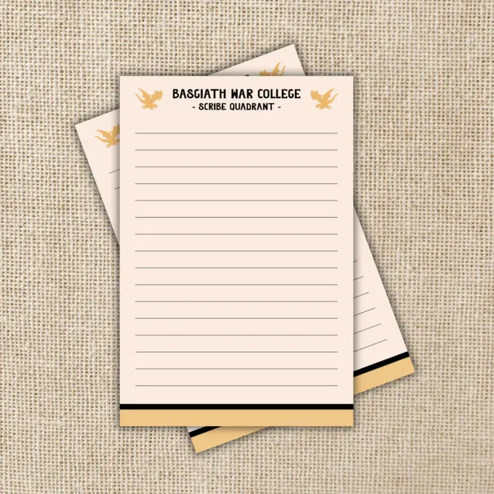 Scribe Quadrant Notepad – Licensed Fourth Wing 4×6 Notepad