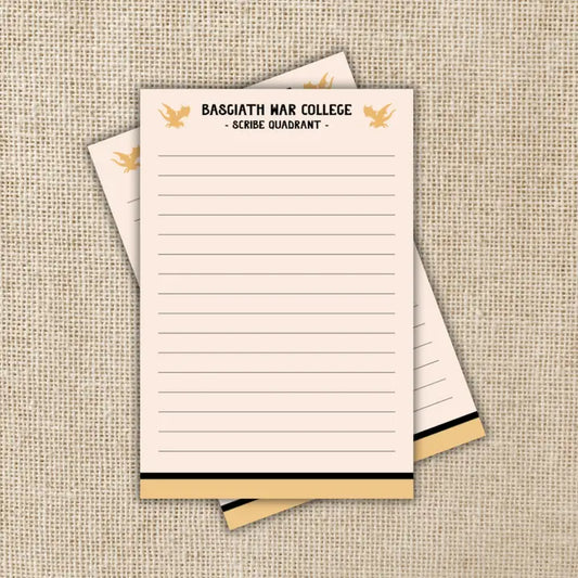 Scribe Quadrant Notepad – Licensed Fourth Wing 4×6 Notepad