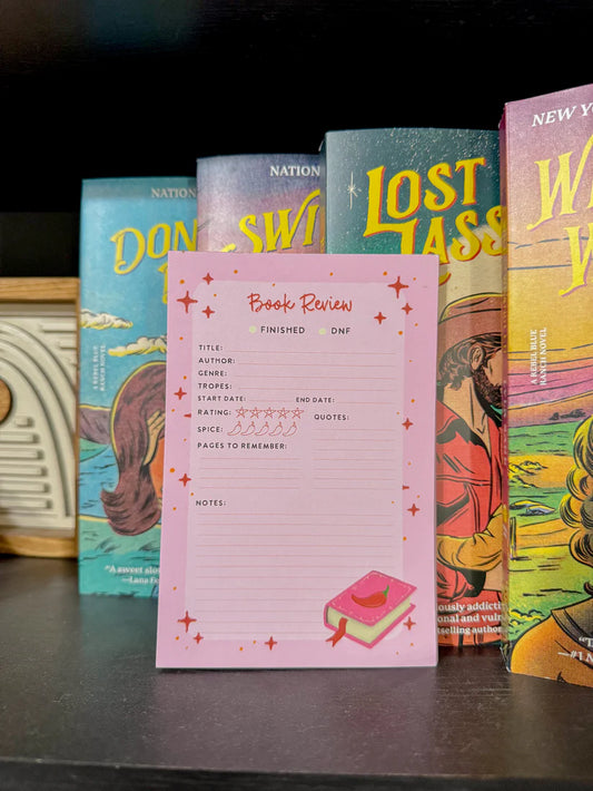 Spicy Pepper Book Review Notepad
