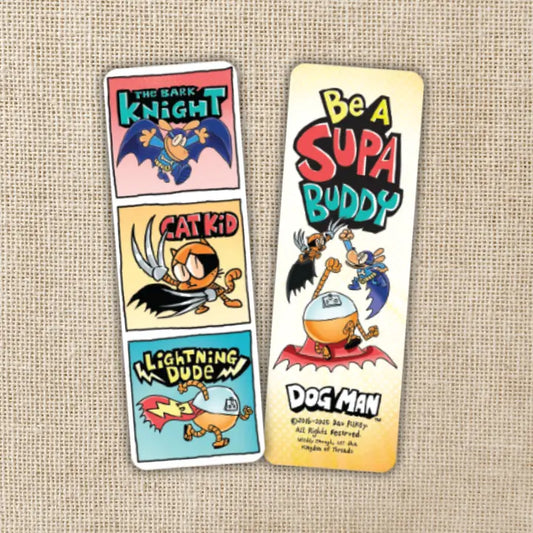 Supa Buddies Bookmark — Dog Man “Save the World” Bookmark