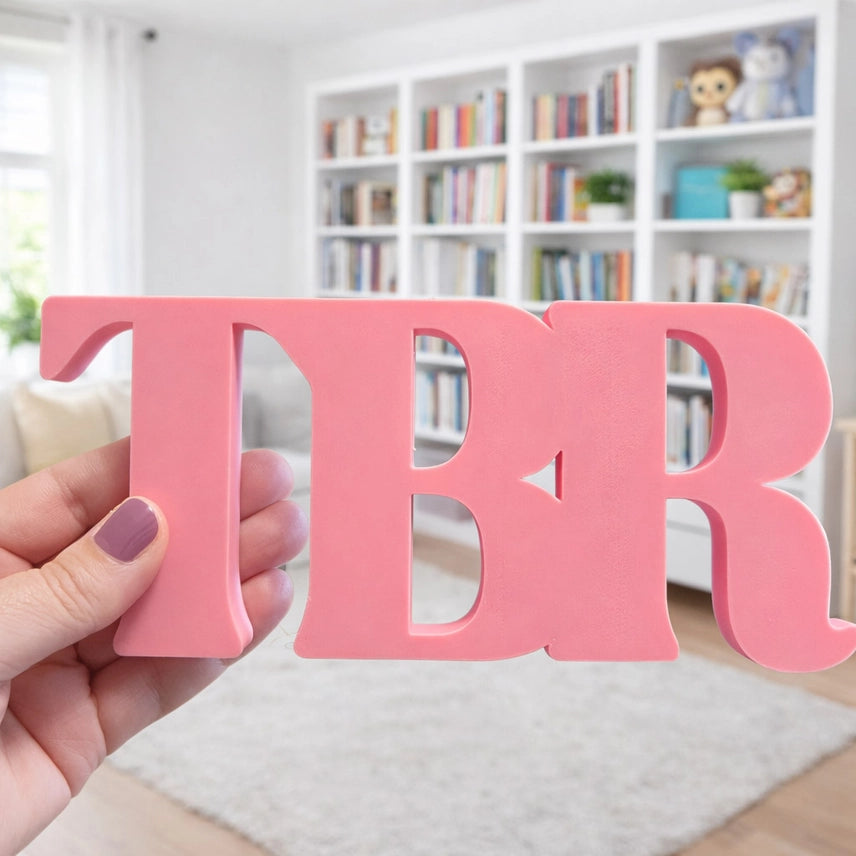 TBR Bookshelf Sign