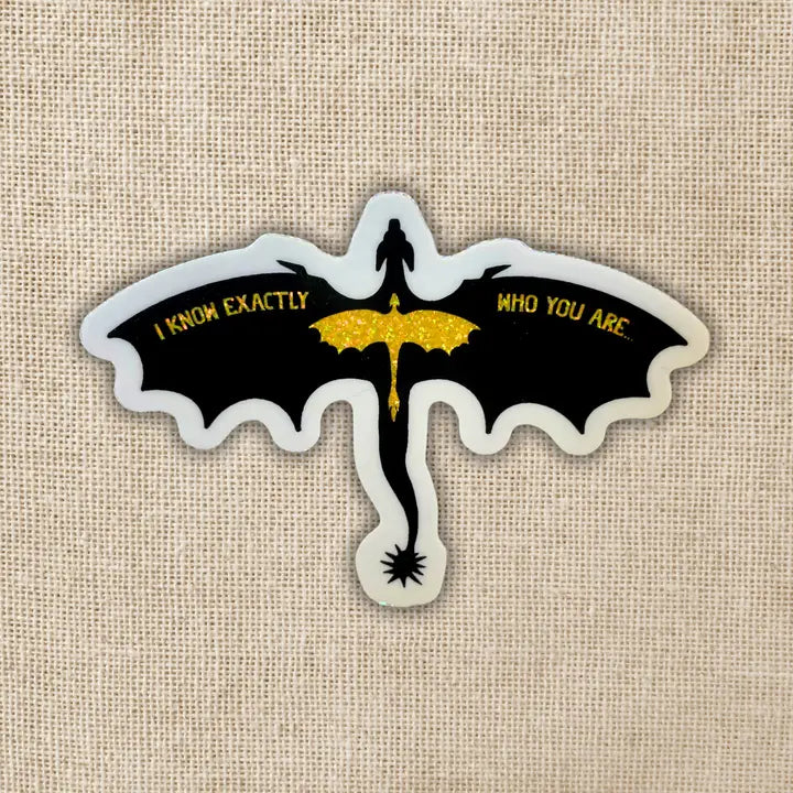 Violet’s Relic Holographic Sticker – Licensed Fourth Wing Vinyl Sticker